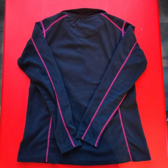 Polaris full zip sweatshirt pink black woman's size M - Picture 5 of 8